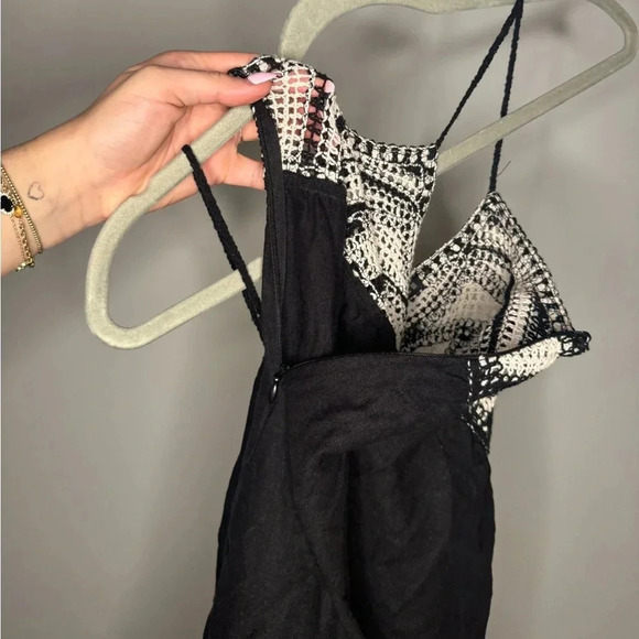 Zara Crochet and Linen Cotton Blend Dress - Picture 11 of 14